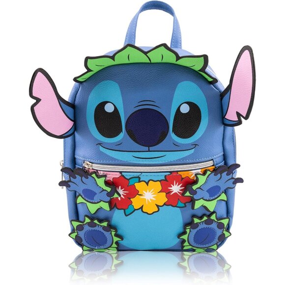 Handbags - Disney Stitch Mini Backpack 10in Leather Cute Shoulder Purse for Women & Men